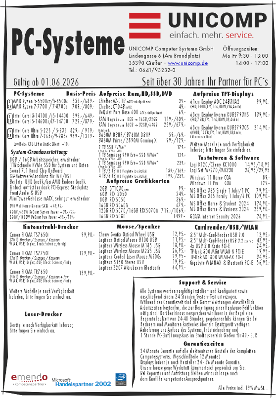 Vorschau Flyer PC-Systeme
